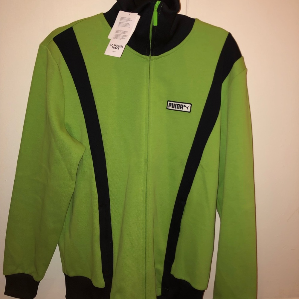 NWT Puma T7 Spezial Track Jacket Lime Green